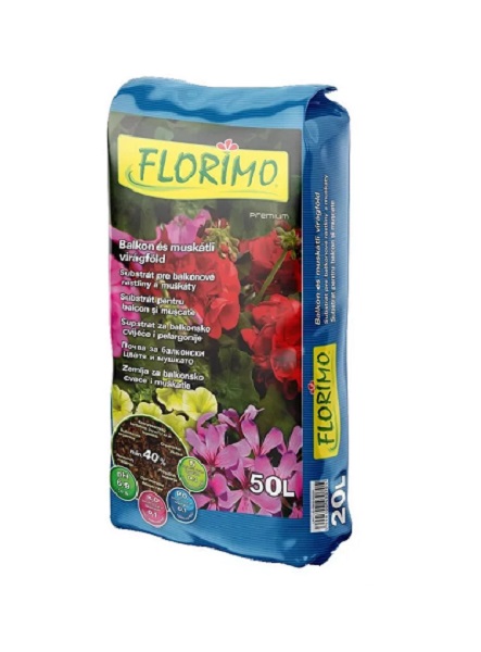 Florimo muskátli és balkonföld 50l Kód:43080